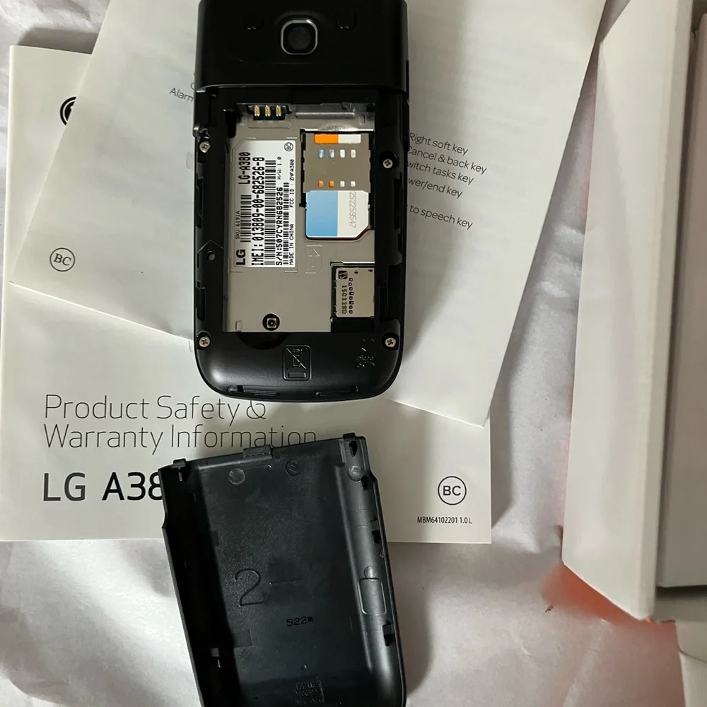 LG A380 Box with Orange and White Design